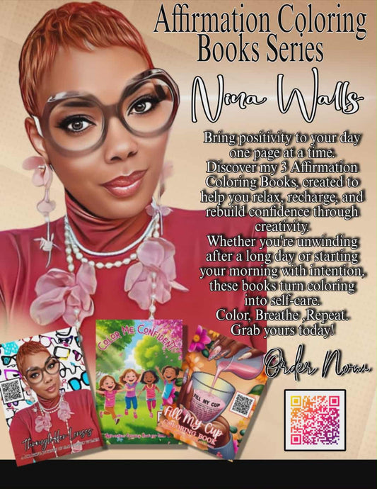 POSITIVE AFFIRMATION COLORING BOOKS