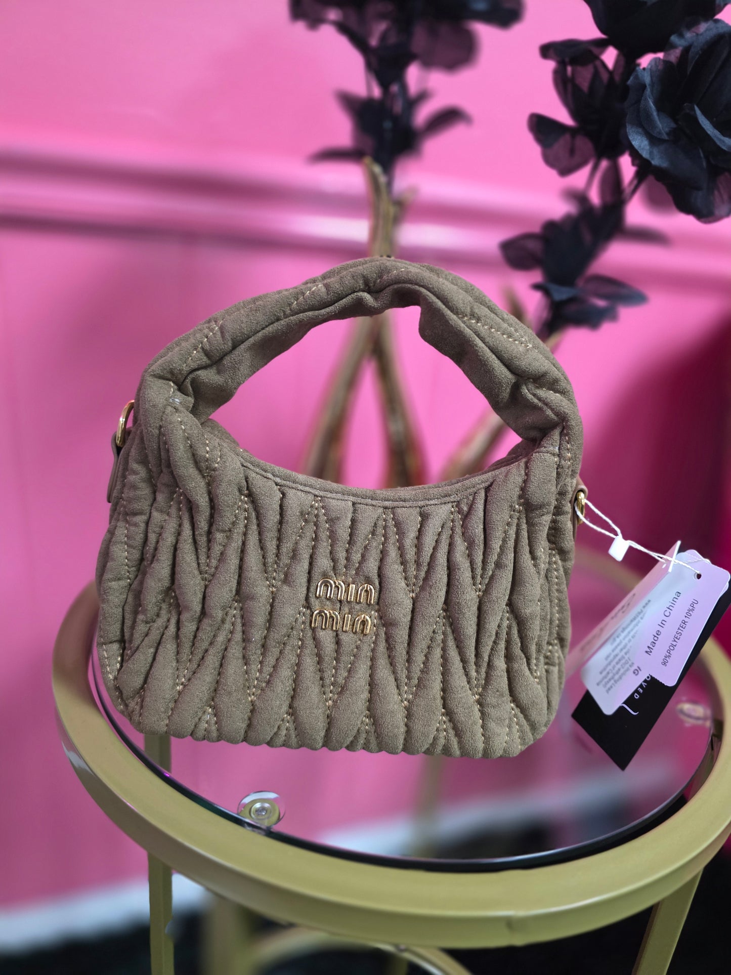 MIN MIN SUEDE HANDBAG