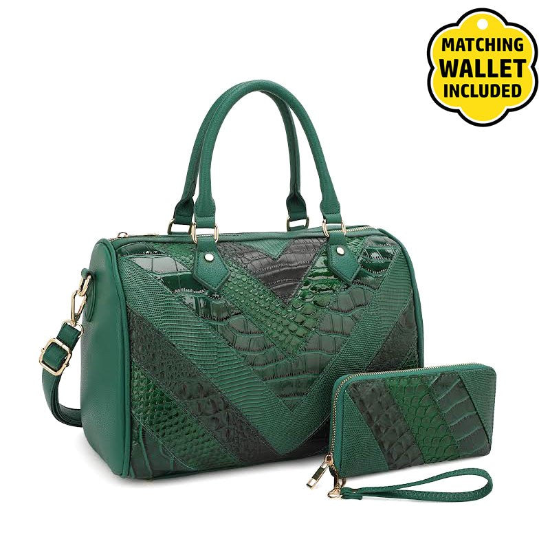 The Signature Luxe Satchel | Matching Wallet Included