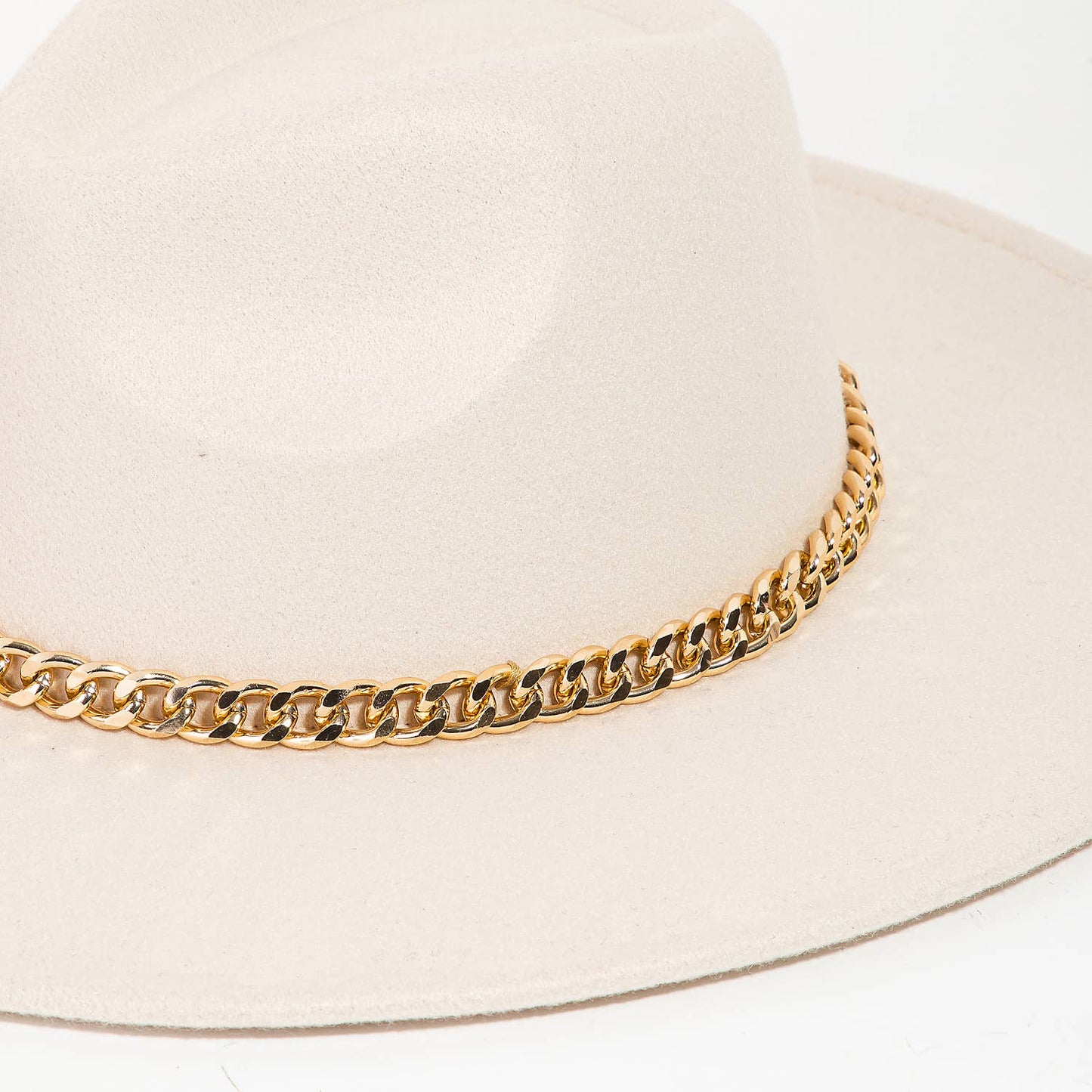 Chain Band Fedora Hat