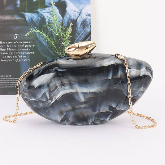 Marble Acrylic Clutch Bags