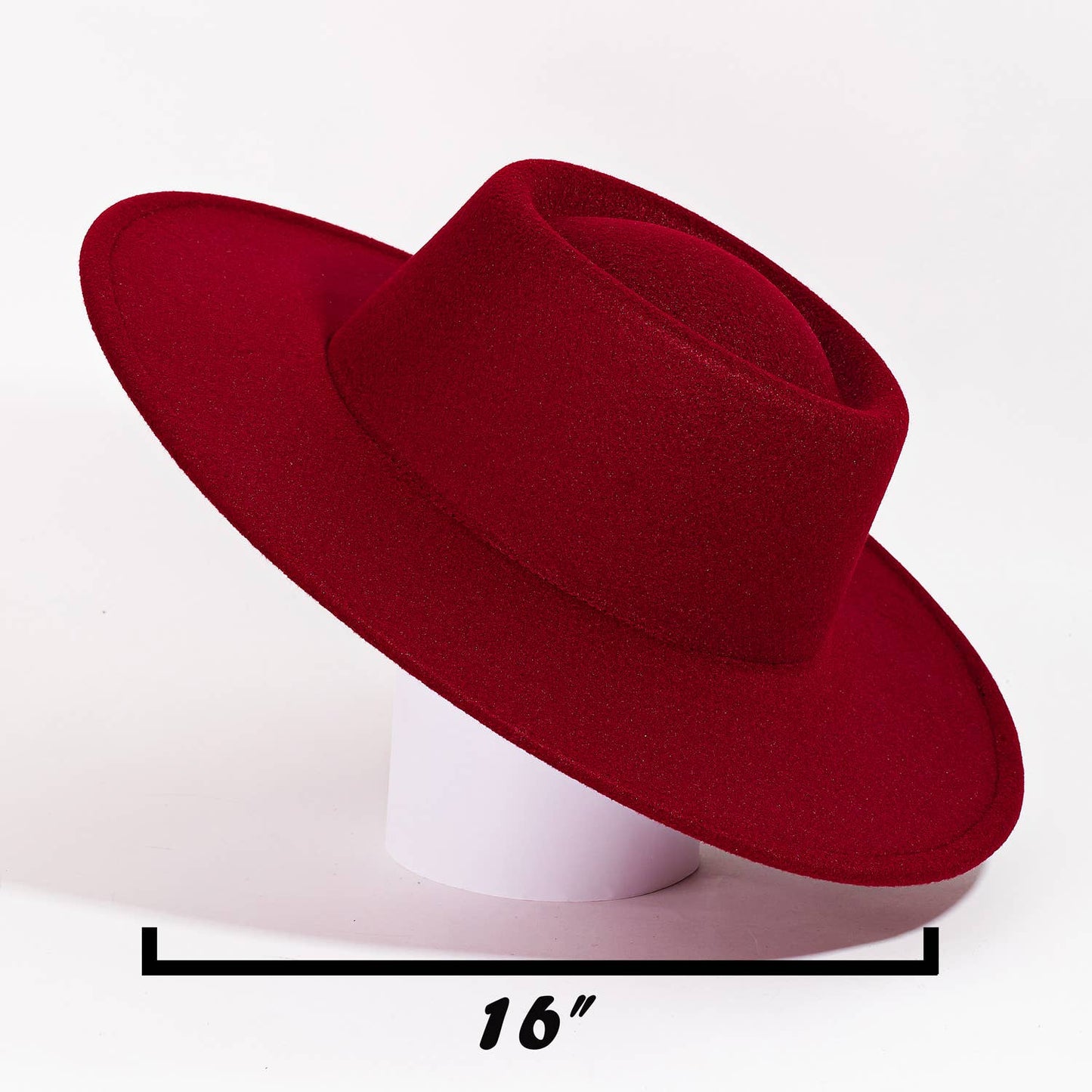 Flat Brim Pork Pie Fashion Hat