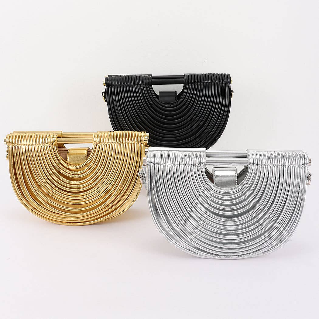 Faux Leather Noodle Bag