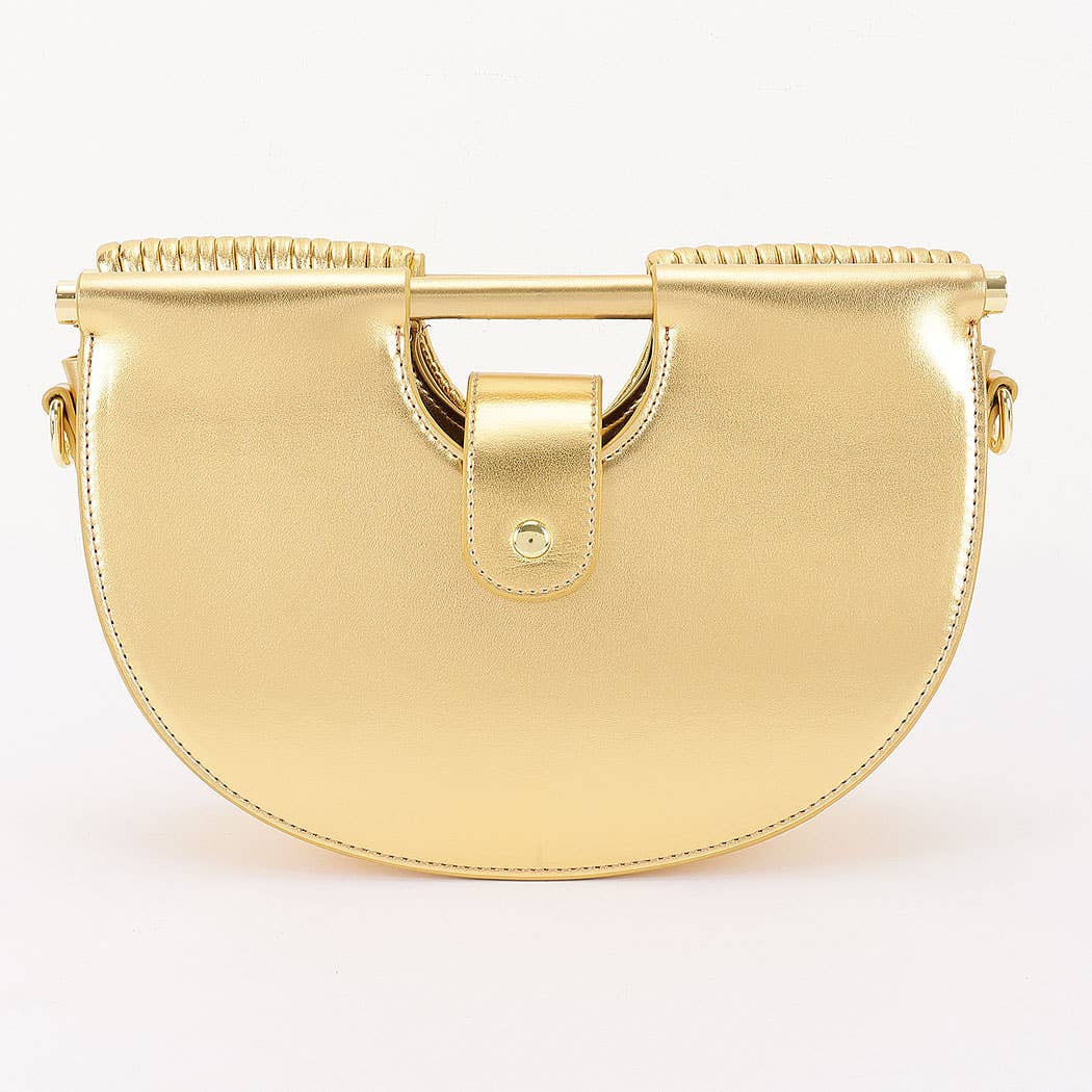 Faux Leather Noodle Bag