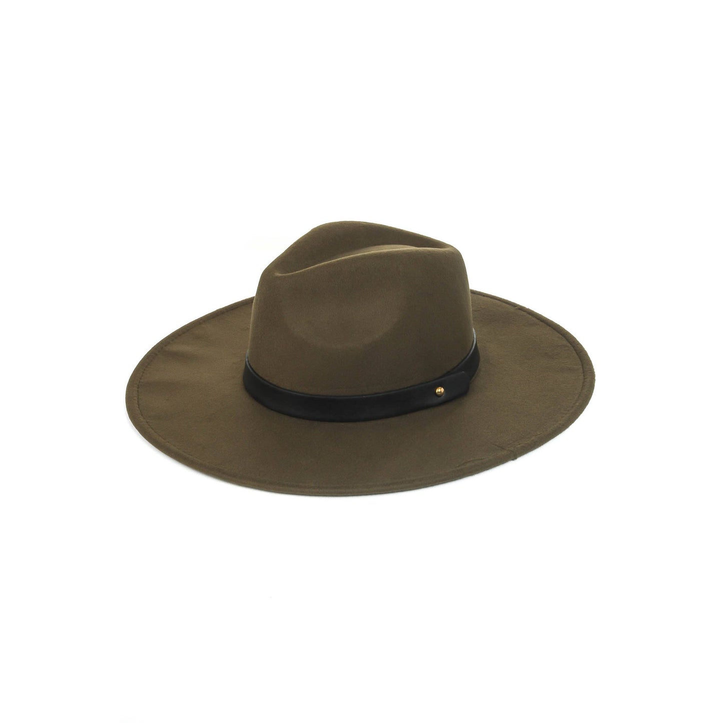 Leather Strap Fedora Hat