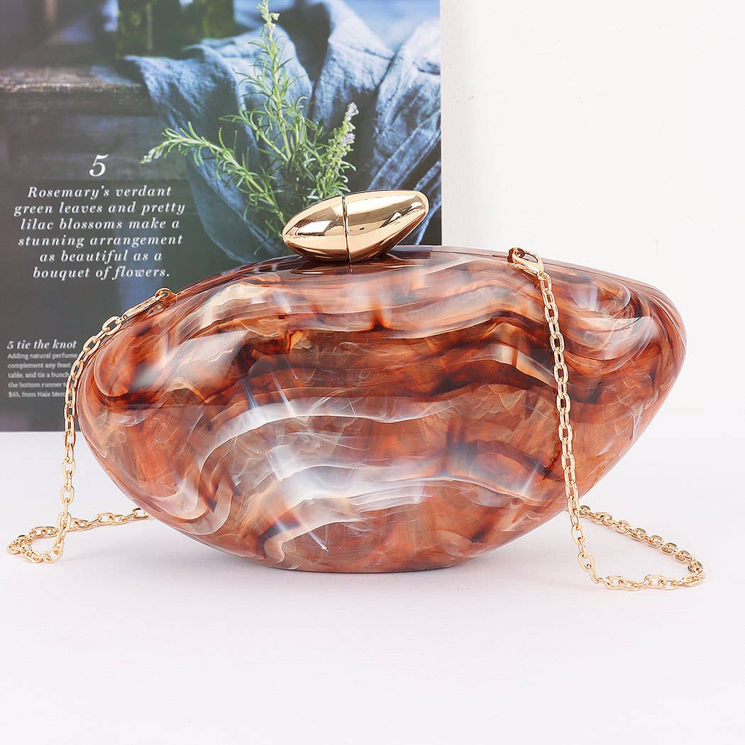 Marble Acrylic Clutch Bags