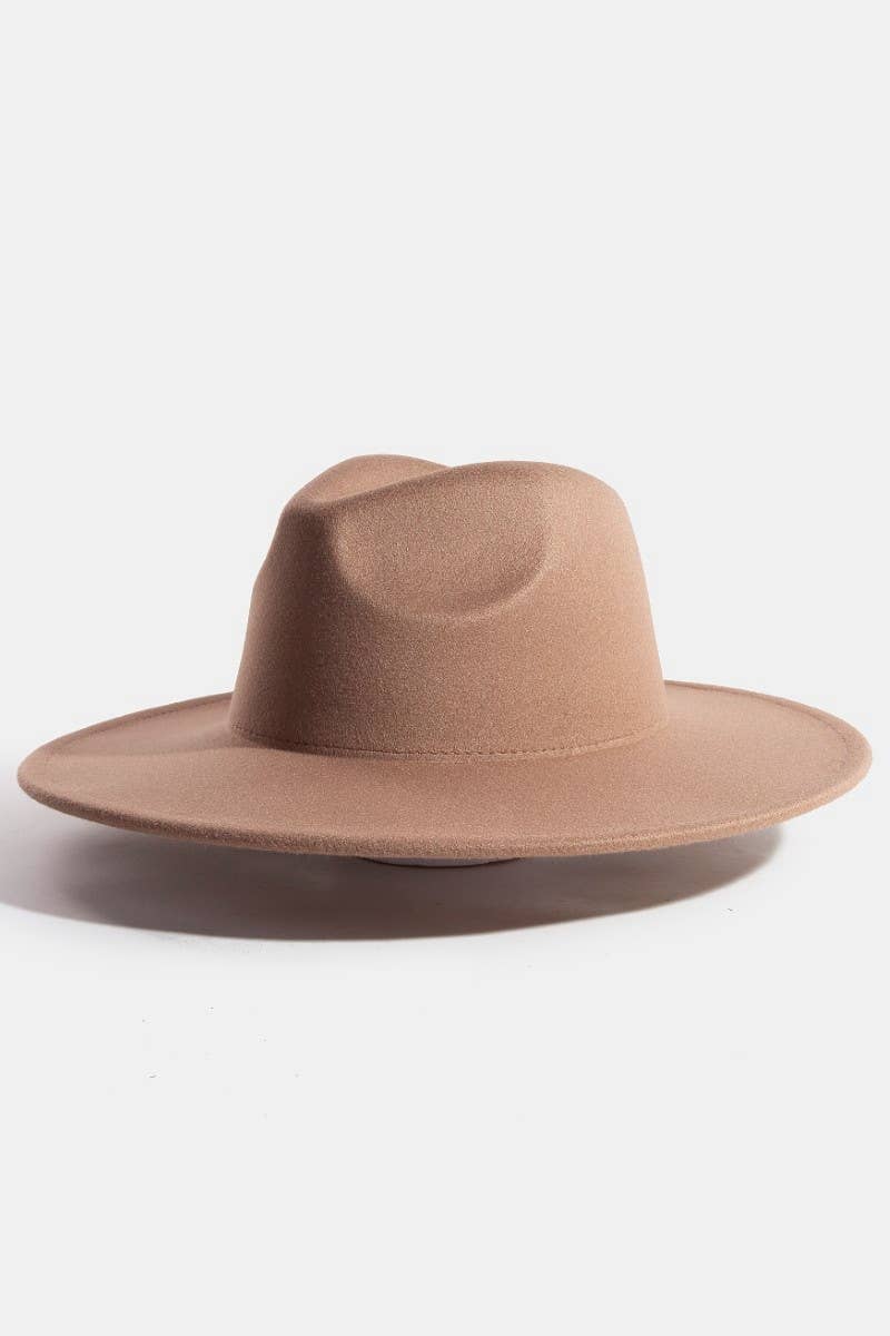 Flat Brim Fedora Fashion Hat