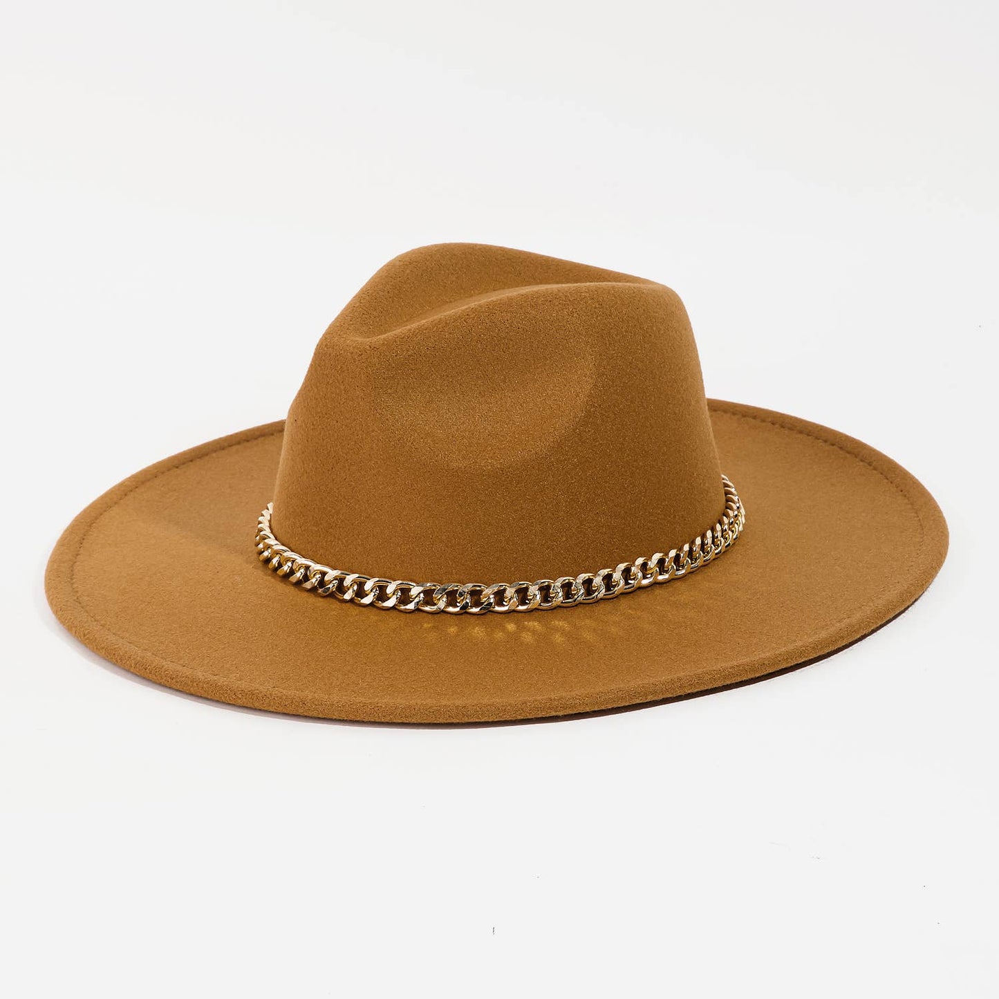 Chain Band Fedora Hat