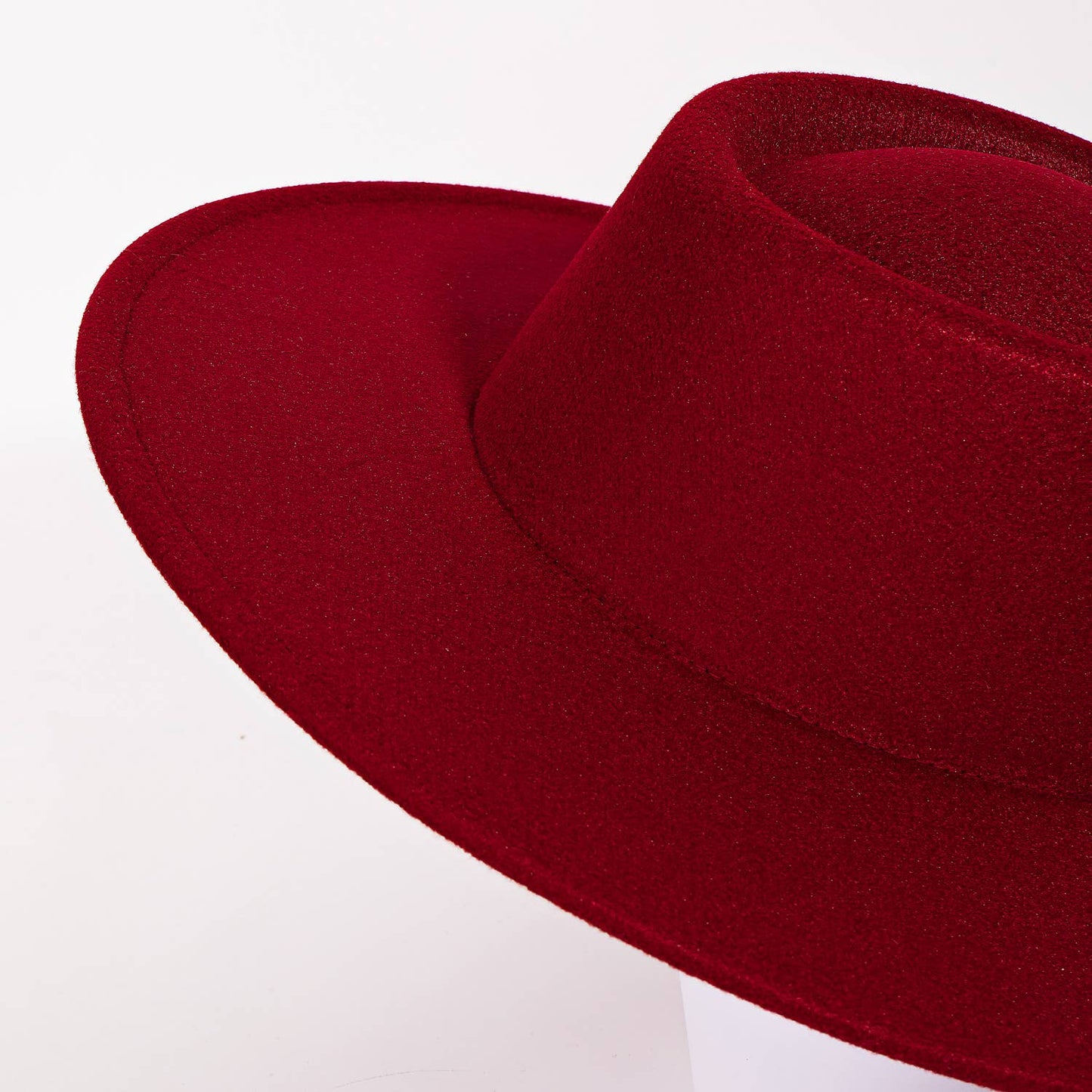 Flat Brim Pork Pie Fashion Hat