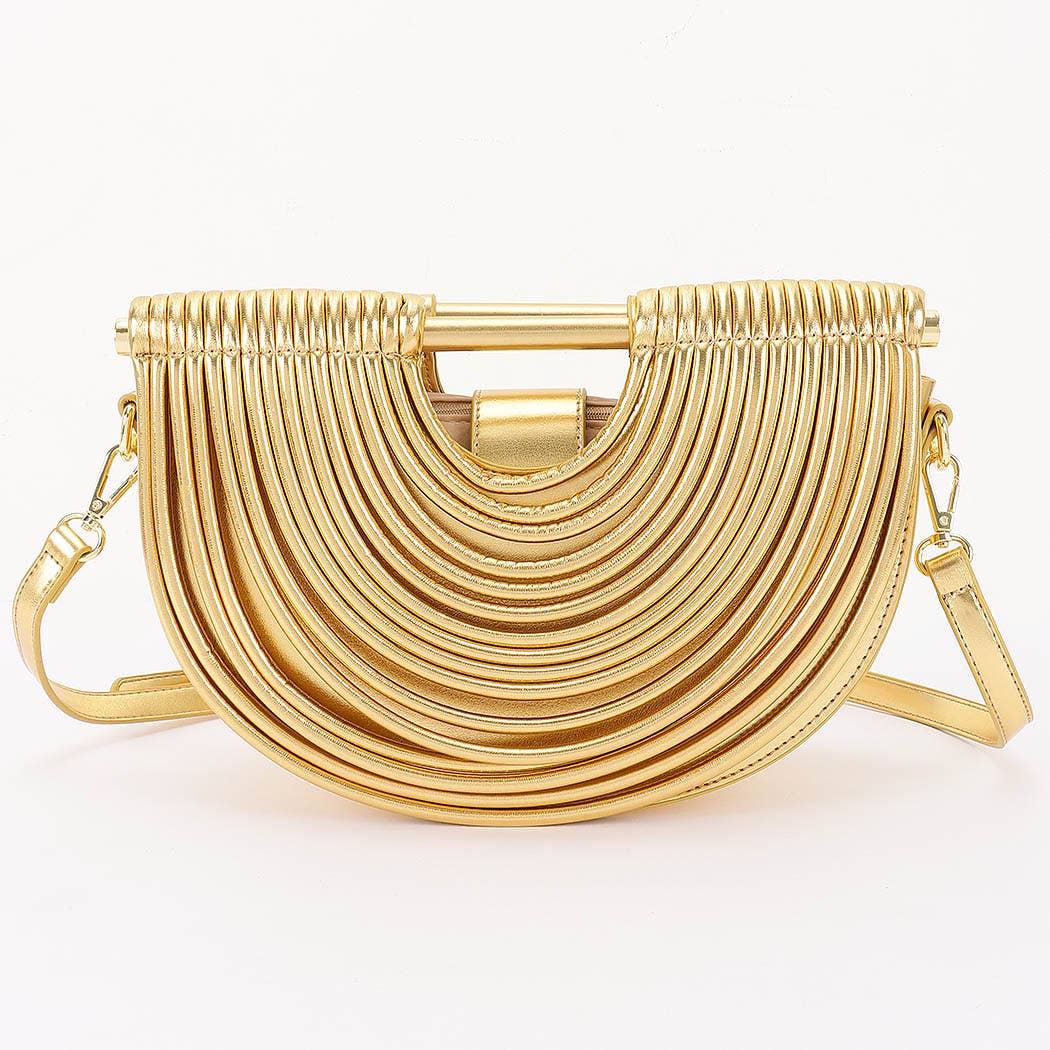 Faux Leather Noodle Bag
