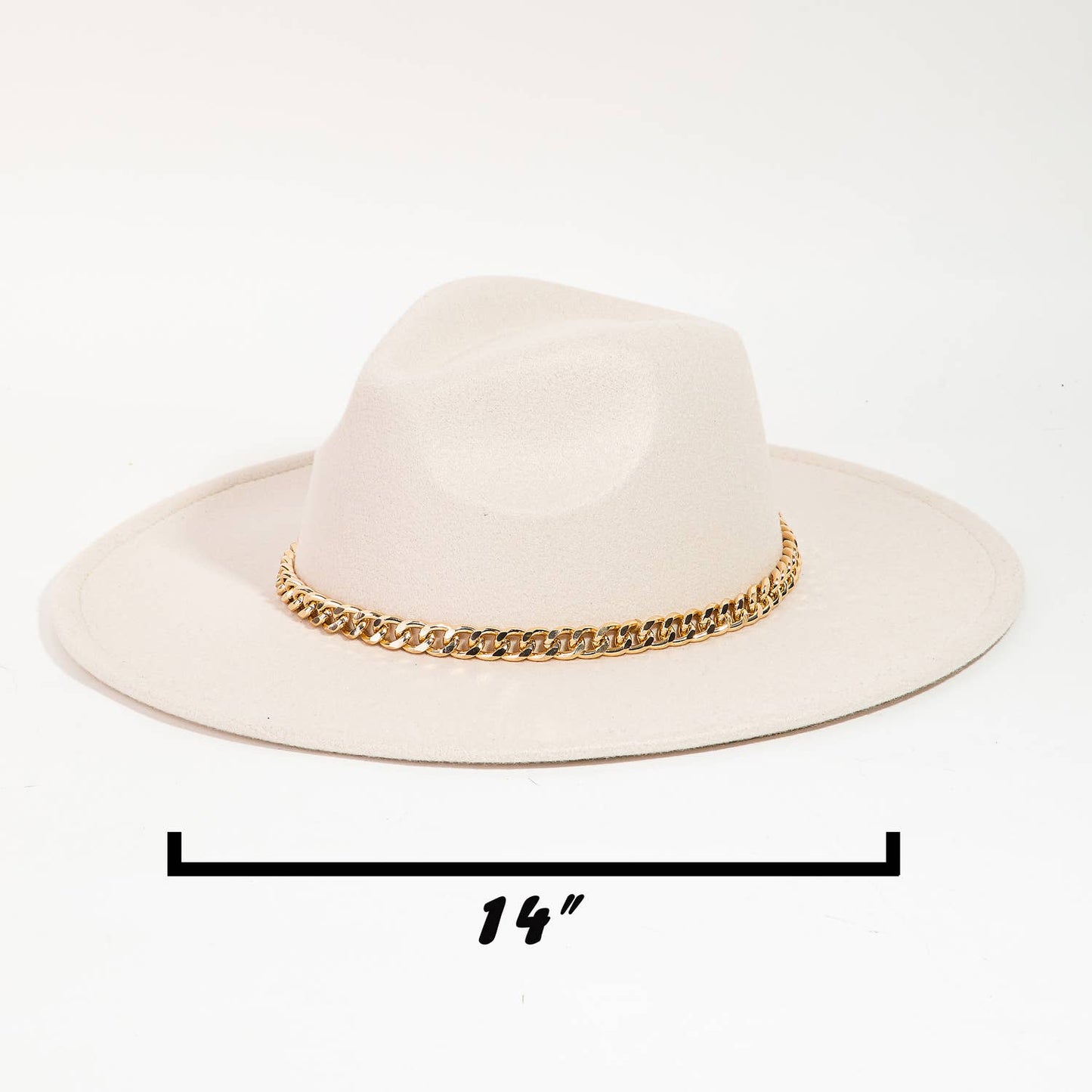 Chain Band Fedora Hat