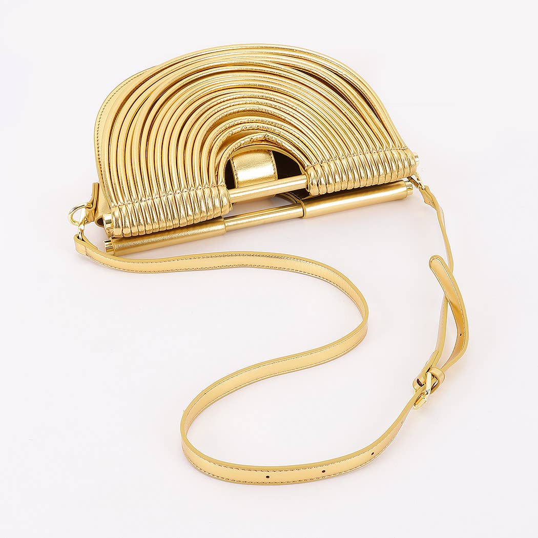 Faux Leather Noodle Bag