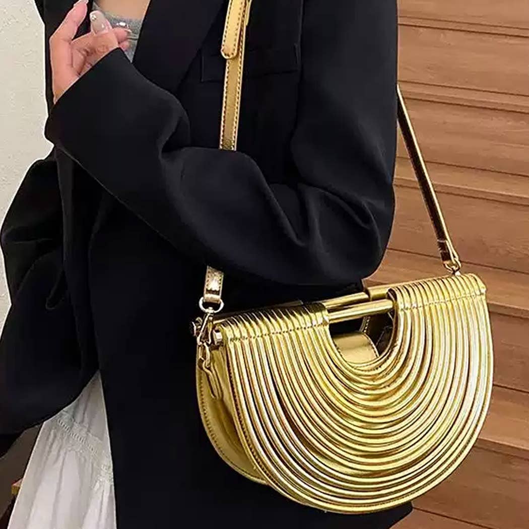 Faux Leather Noodle Bag