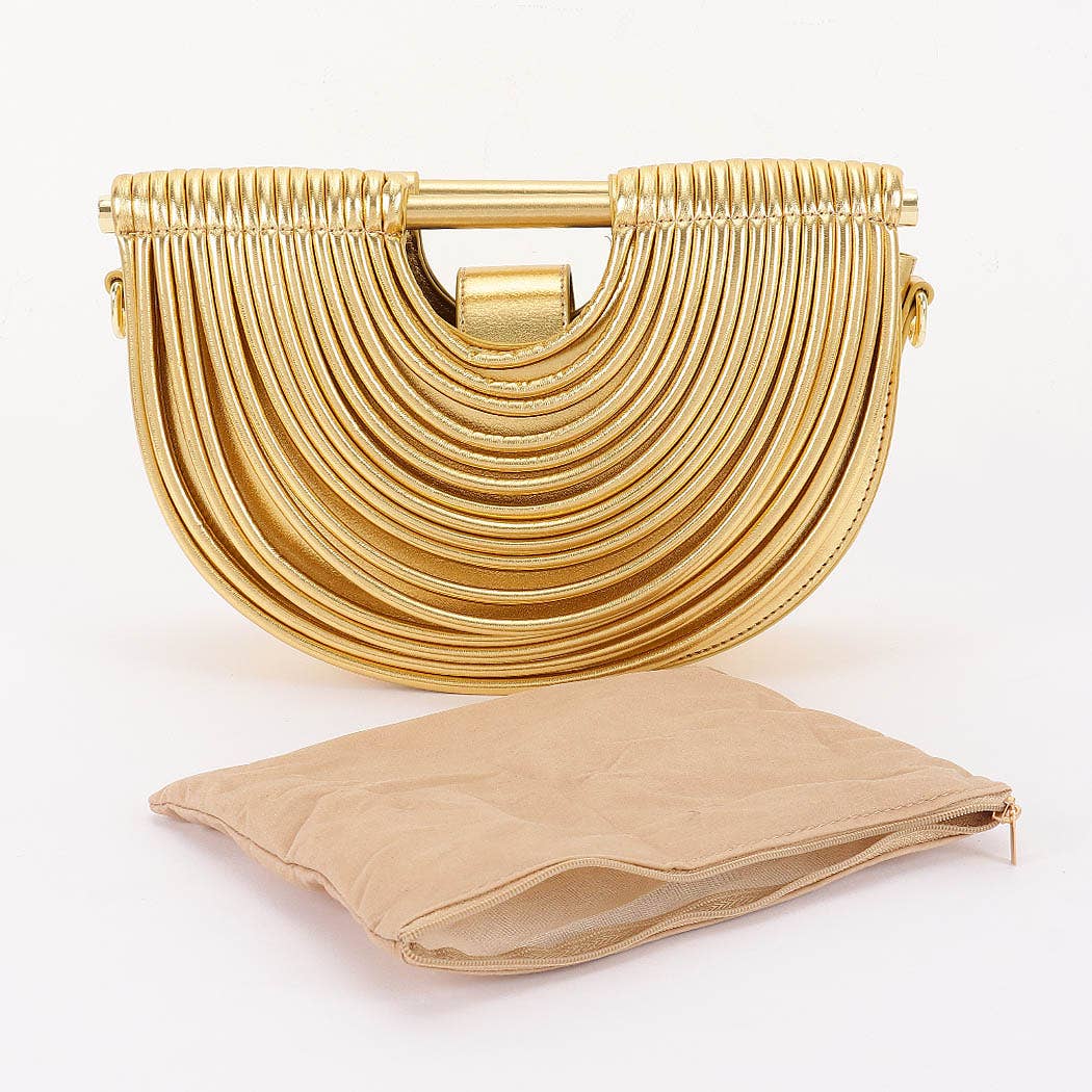 Faux Leather Noodle Bag