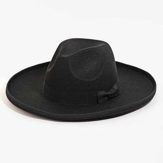 Ribbon Bow Tie Fedora Hat