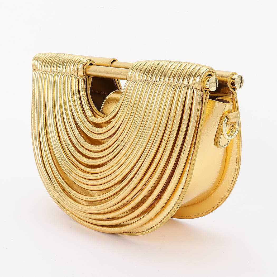Faux Leather Noodle Bag