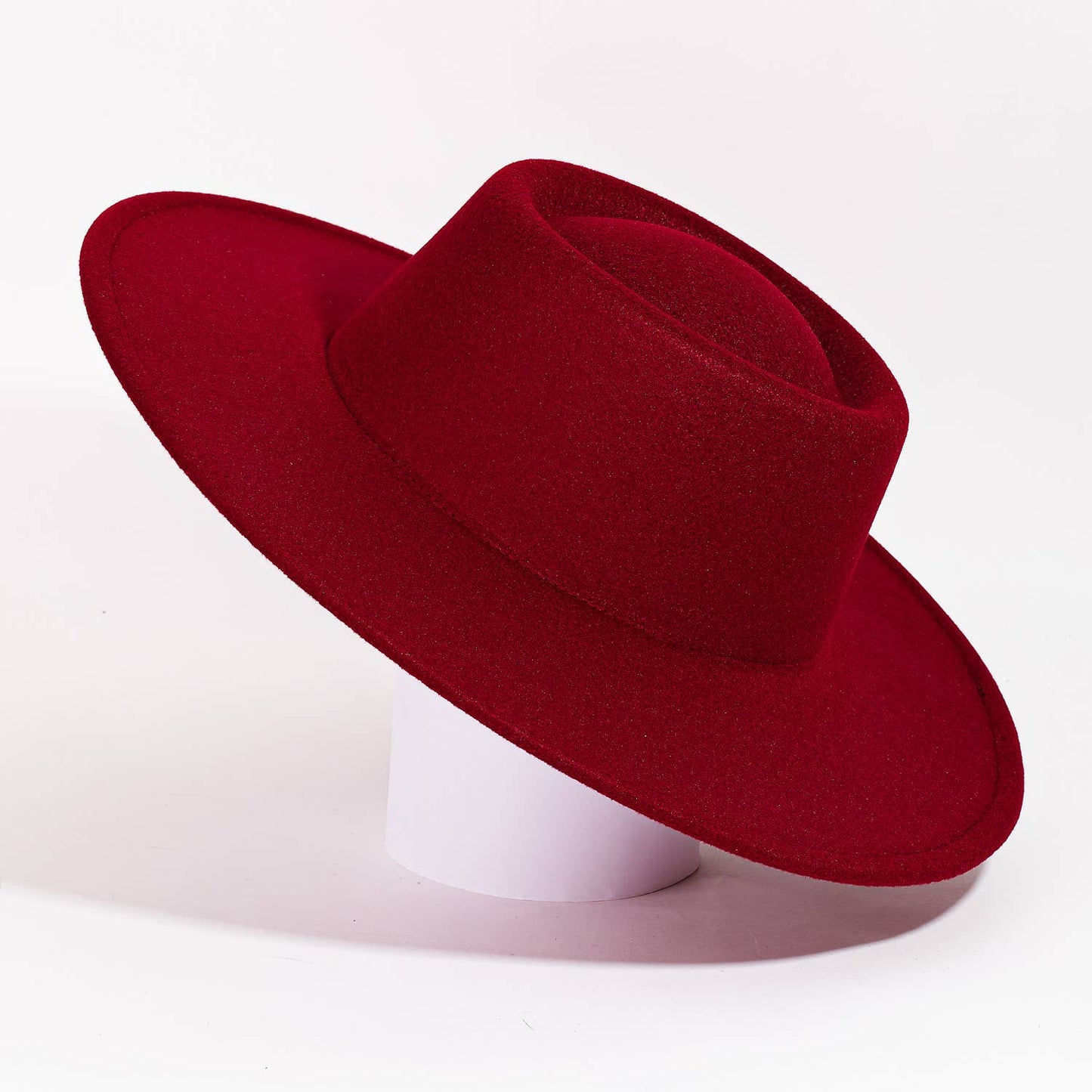 Flat Brim Pork Pie Fashion Hat