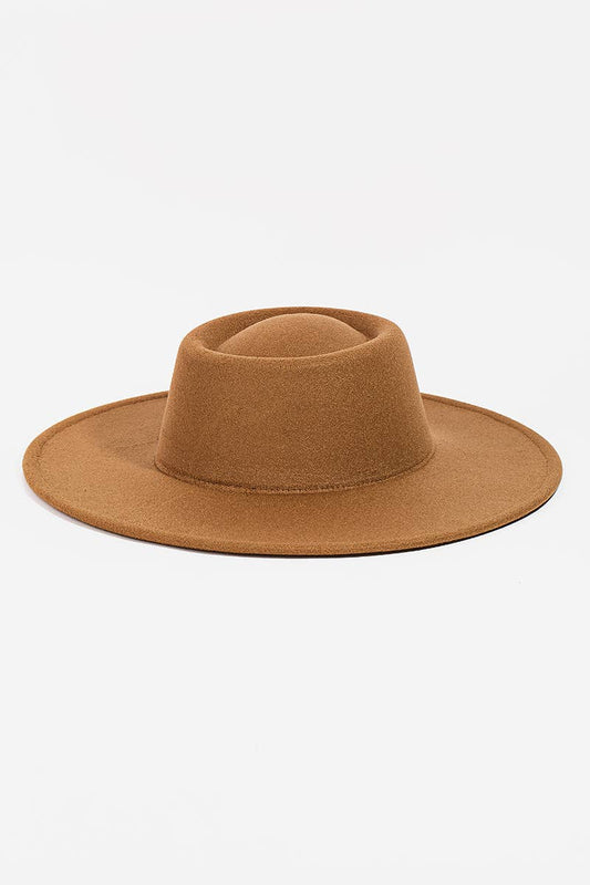 Flat Brim Pork Pie Fashion Hat