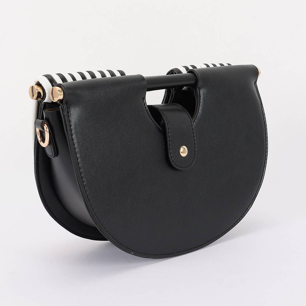 Faux Leather Noodle Bag