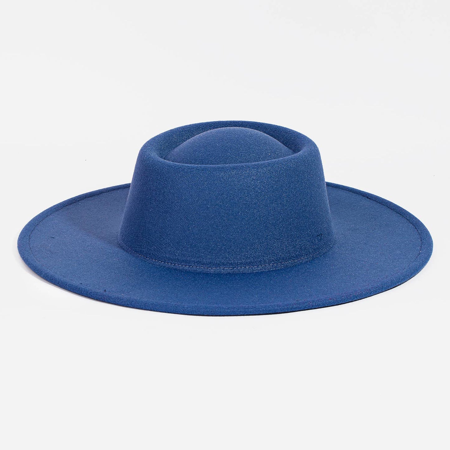 Flat Brim Pork Pie Fashion Hat