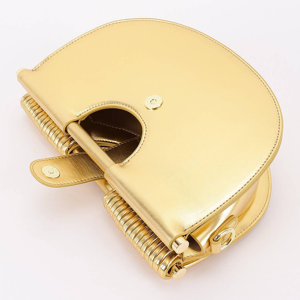Faux Leather Noodle Bag