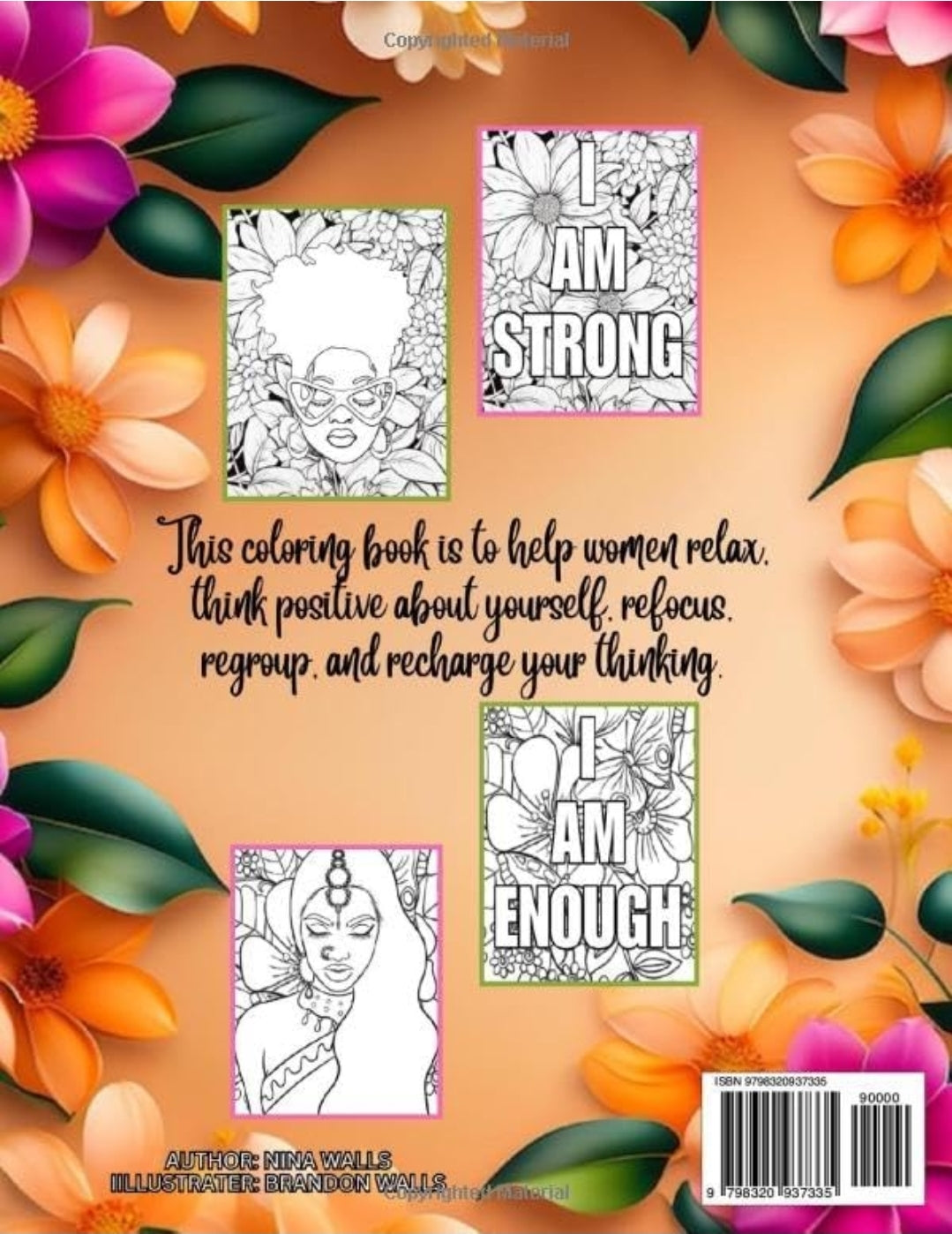 POSITIVE AFFIRMATION COLORING BOOKS