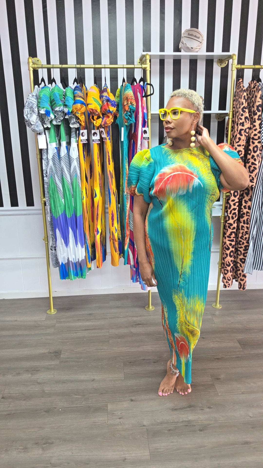 The Pop Out Midi Dress
