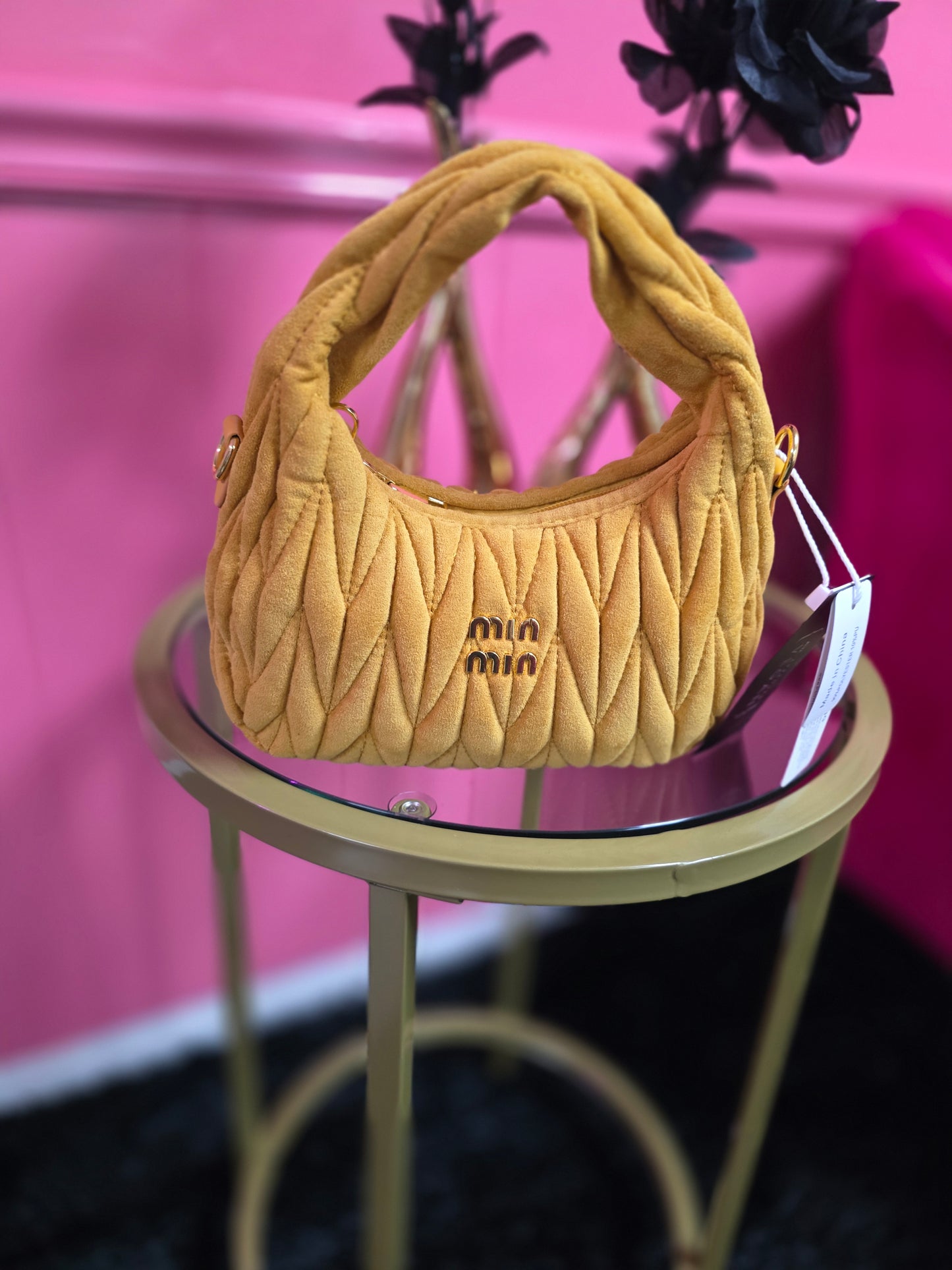 MIN MIN SUEDE HANDBAG