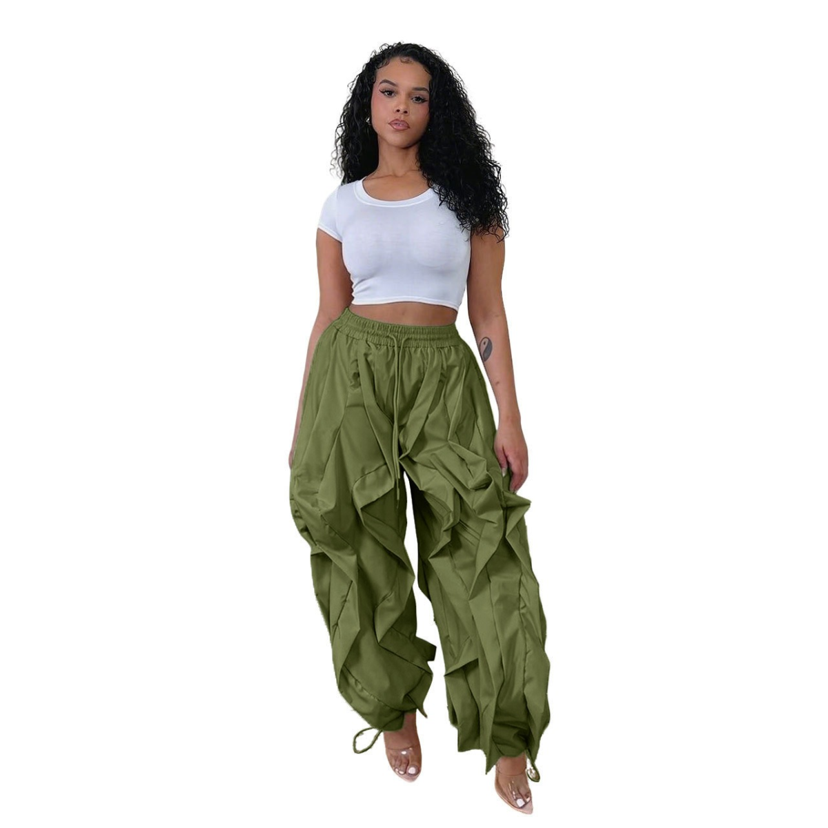 Ruffle Lantern Pants