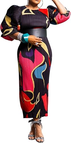 COLOR POP MIDI DRESS