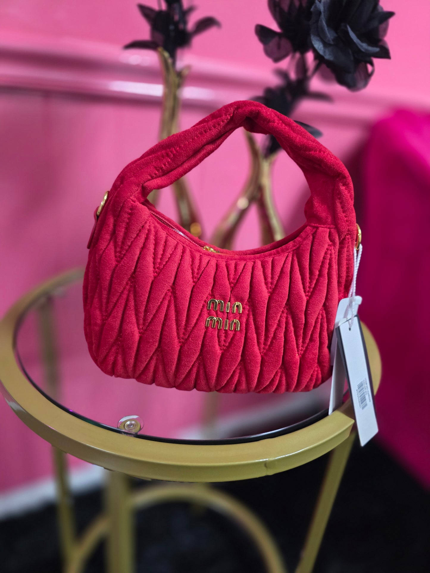 MIN MIN SUEDE HANDBAG