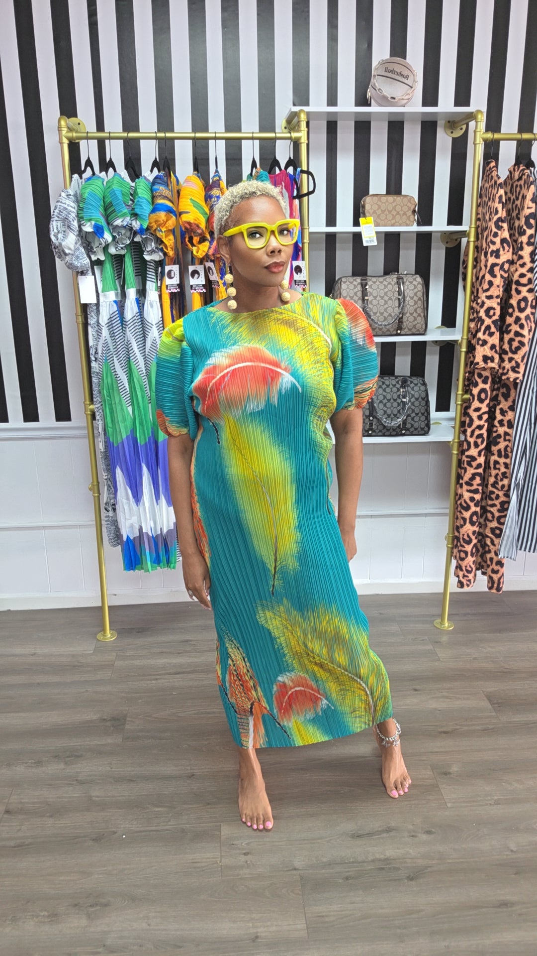 The Pop Out Midi Dress