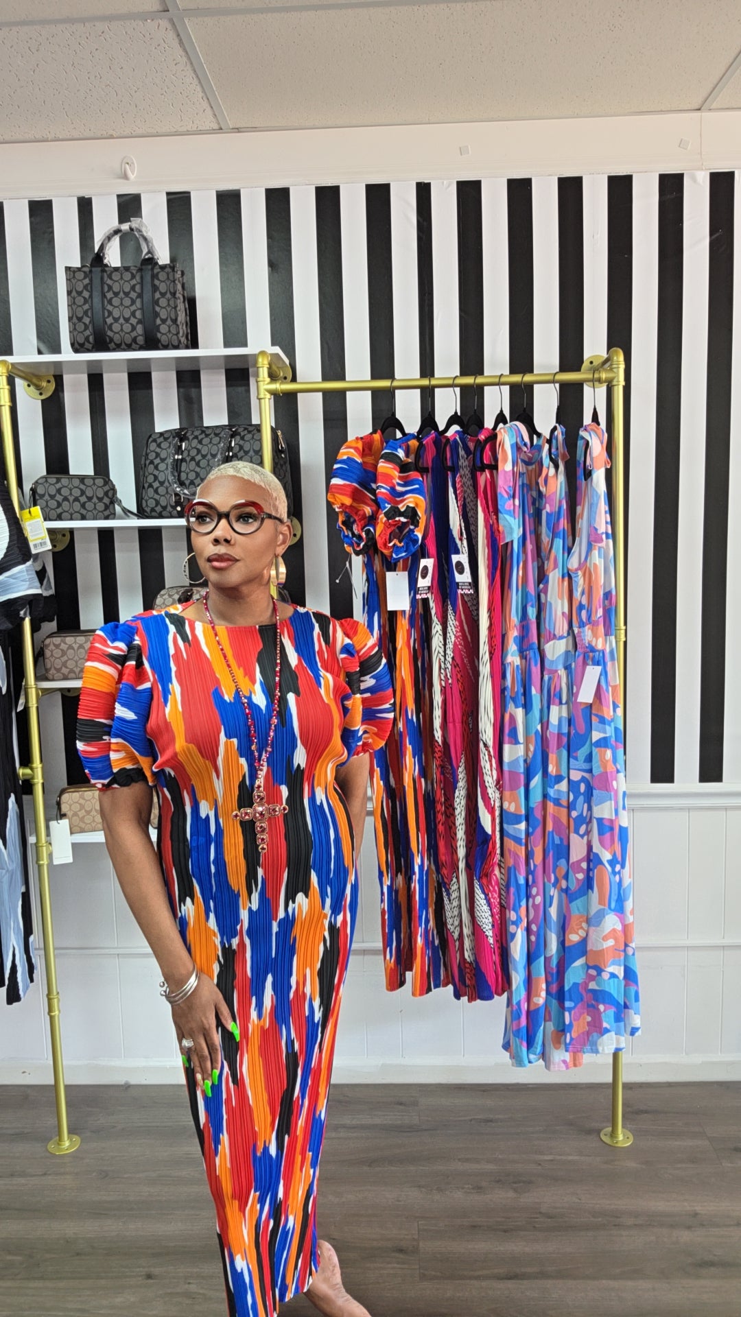 The Pop Out Midi Dress