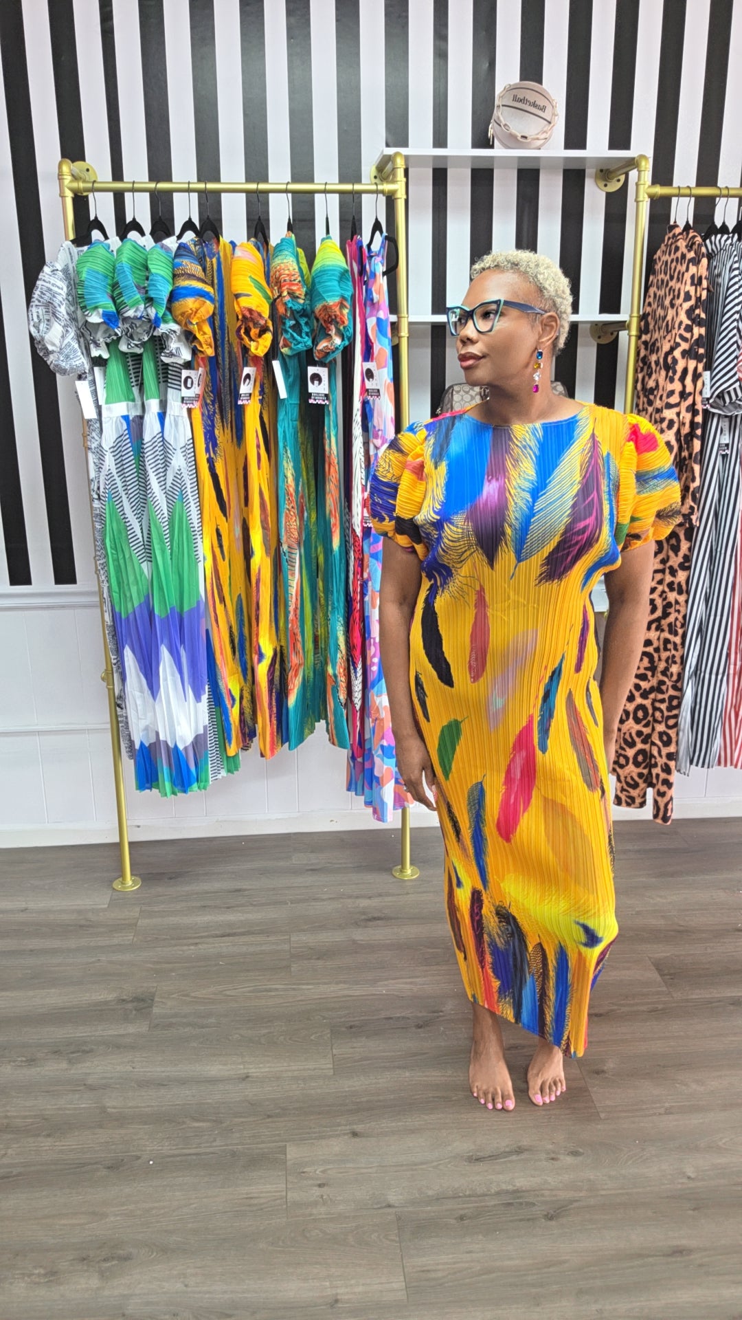 The Pop Out Midi Dress